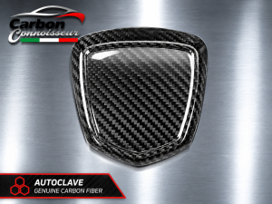 FIAT 500 ABARTH Rear Emblem Cover - Carbon Fiber - Carbon Connoisseur