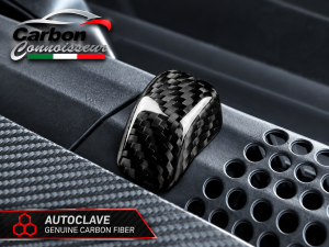 FIAT 500 Windshield Spray Nozzle Cover Set - Carbon Fiber - Carbon Connoisseur