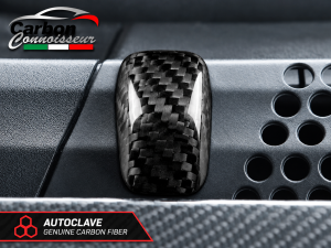 FIAT 500 Windshield Spray Nozzle Cover Set - Carbon Fiber - Carbon Connoisseur