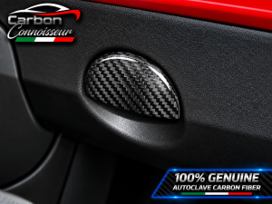 FIAT 500 Glove Box Door Handle Cover - Carbon Fiber - Carbon Connoisseur