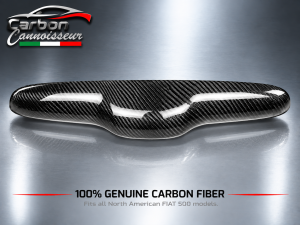 FIAT 500 Trunk Handle Cover - Carbon Fiber - North American Model - Carbon Connoisseur