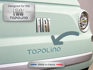 FIAT Topolino Decal Kit – "Topolino" Logo - Green