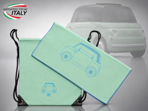 FIAT Topolino Microfiber Towel + Carry Bag Set
