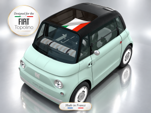 FIAT Topolino Sunroof Sunshade Decal Kit - Topo ITA 01