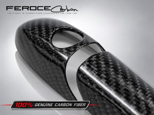 FIAT 500 Exterior Door Handle Kit - Carbon Fiber 