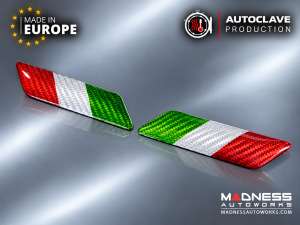 FIAT 500 Badges - Carbon Fiber - Italian Theme