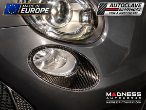 FIAT 500 Driving Lights Surround Trim Kit - Carbon Fiber