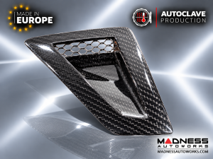 FIAT 500 NACA Hood Scoop - Carbon Fiber 