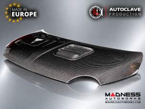 FIAT 500 Hood - Carbon Fiber - w/ Vents