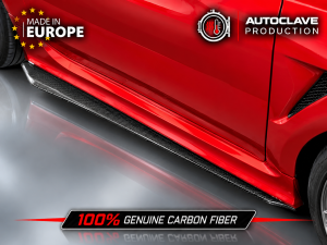 FIAT 500 Side Skirts - Carbon Fiber