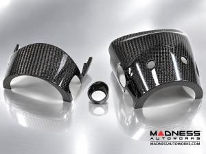 FIAT 500 Steering Wheel Shroud - Carbon Fiber 