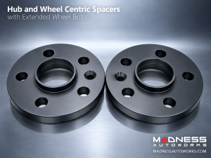 FIAT 500L Wheel Spacers - MADNESS - 16mm - set of 2 w/ extended bolts
