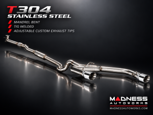 FIAT 500 Performance Exhaust - 1.4L Turbo - Cat-Back - MADNESS - Lusso 