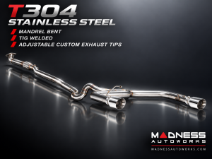 FIAT 500 Performance Exhaust - 1.4L Turbo - Cat Back - MADNESS - Monza 