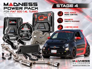 FIAT 500 MADNESS Power Pack PRO - Stage 4 - 1.4L Turbo Models