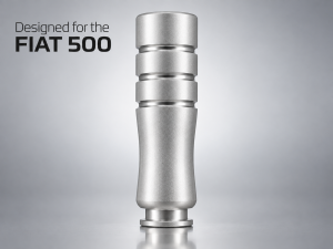 FIAT 500 Gear Shift Knob - MADNESS - MegaWeight - Silver