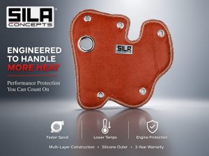 FIAT 500 Turbo Thermal Blanket - 1.4L Multi Air Turbo - Red Silicone/ Fiberglass 