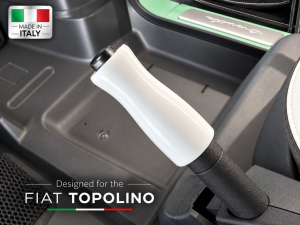 FIAT Topolino Handbrake Cover - Eleganza Design - White