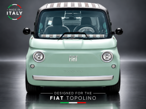 FIAT Topolino Mirror Cap Set - Black