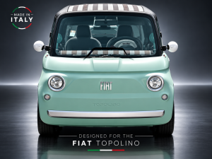 FIAT Topolino Mirror Cap Set - White