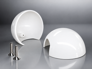 FIAT Topolino Mirror Cap Set - White