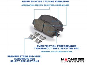 FIAT 124 Brake Pads - Front - Wagner - QuickStop