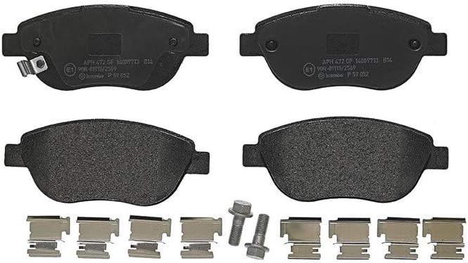 Fiat 500 Brake Pads - Front - Brembo OE - Low-Met - ABARTH/Turbo