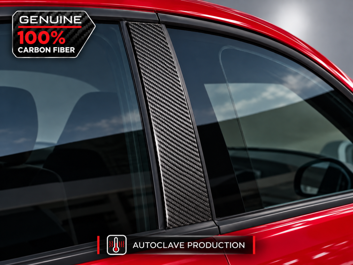 FIAT 500 Pillar Trim - Carbon Fiber - Carbon Connoisseur