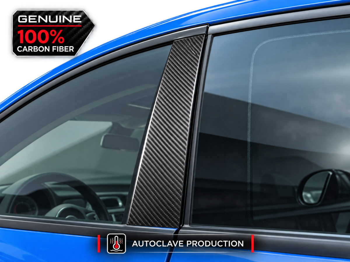 FIAT 500 Pillar Trim - Carbon Fiber - Carbon Connoisseur