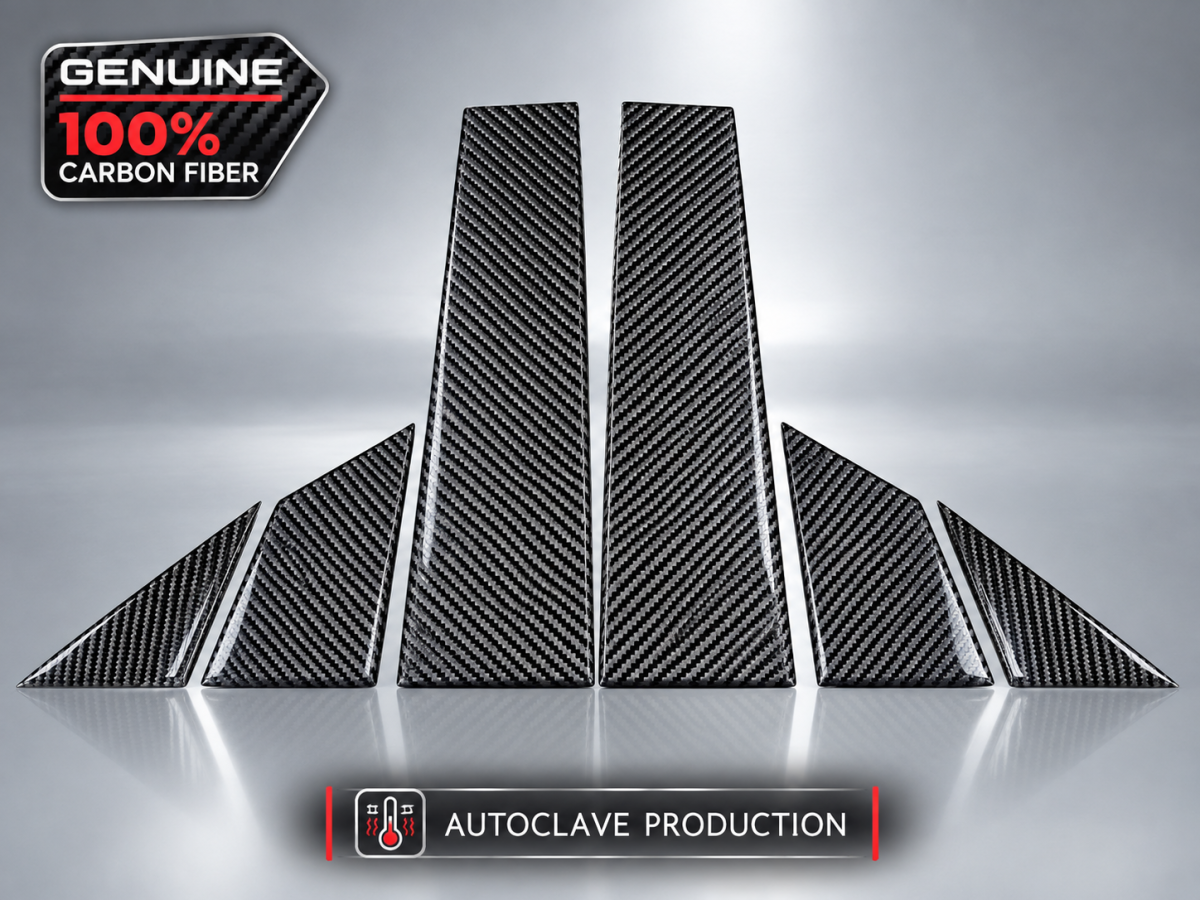 FIAT 500 Pillar Trim - Carbon Fiber - Carbon Connoisseur