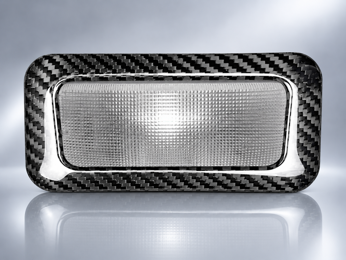 FIAT 500 Dome Light Frame Trim - Carbon Fiber - Carbon Connoisseur