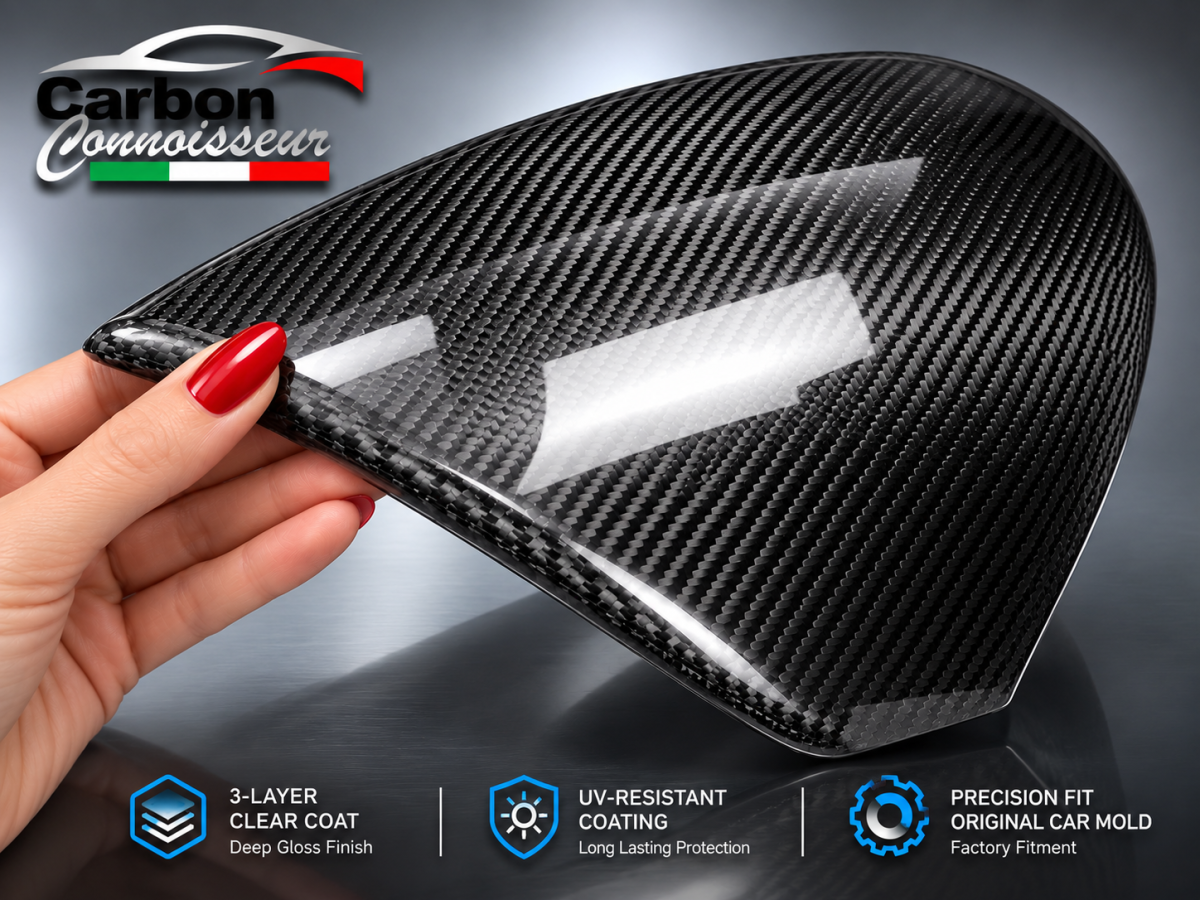 FIAT 500 Instrument Cover - Carbon Fiber - Carbon Connoisseur