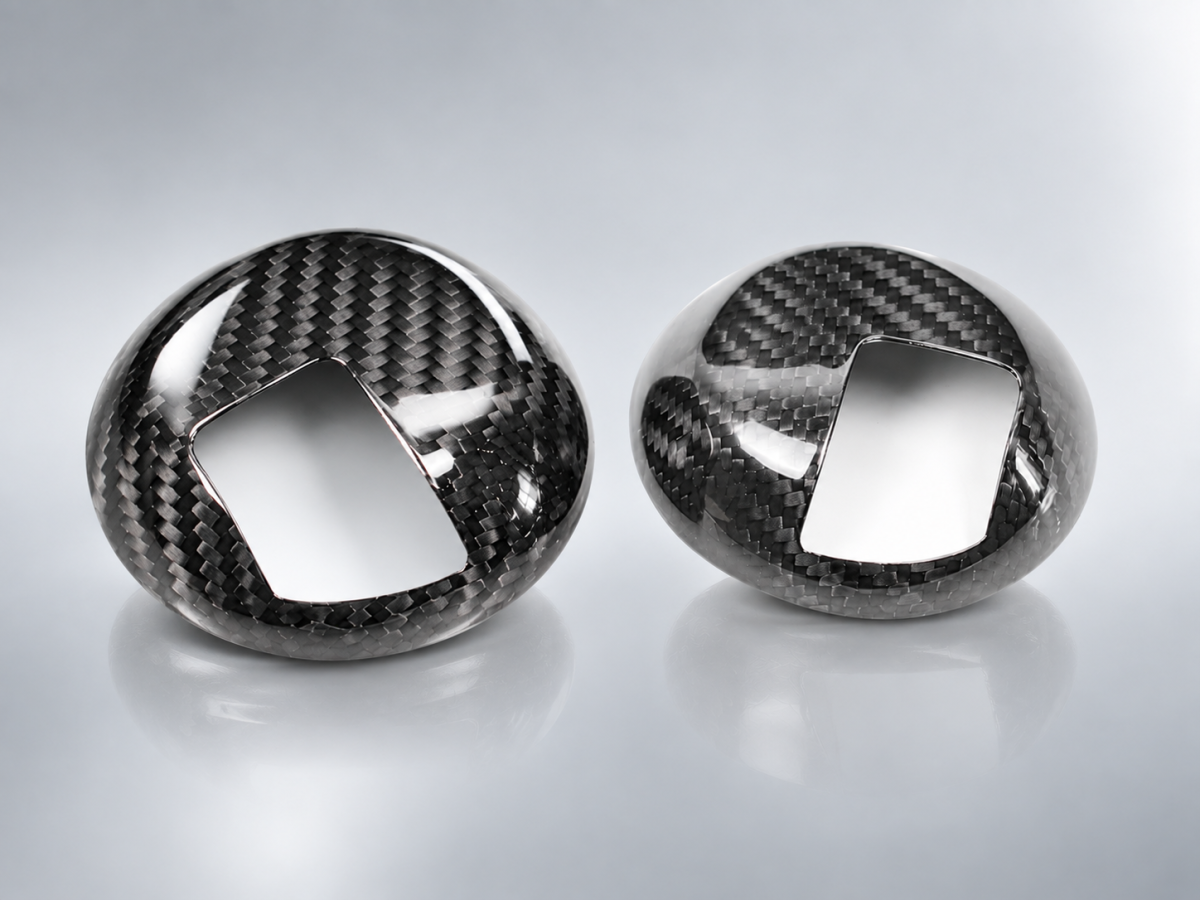 FIAT 500 Interior Door Handle Kit - Carbon Fiber - Carbon Connoisseur
