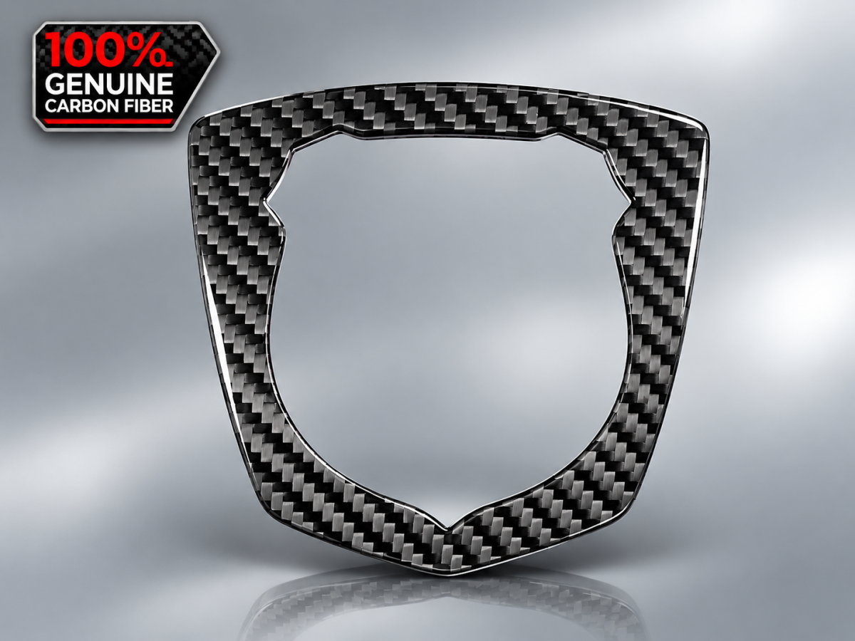FIAT 500 ABARTH Front Emblem Inner Frame - Carbon Fiber - Carbon Connoisseur