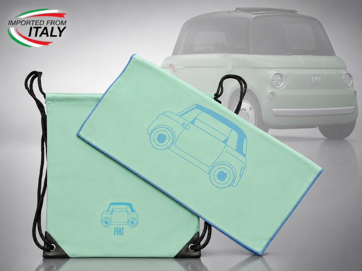 FIAT Topolino Microfiber Towel + Carry Bag Set