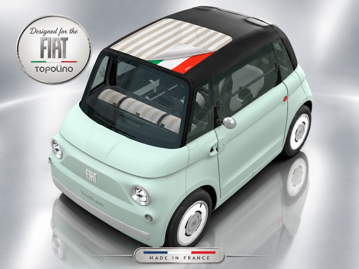 FIAT Topolino Sunroof Sunshade Decal Kit - Topo Top 01
