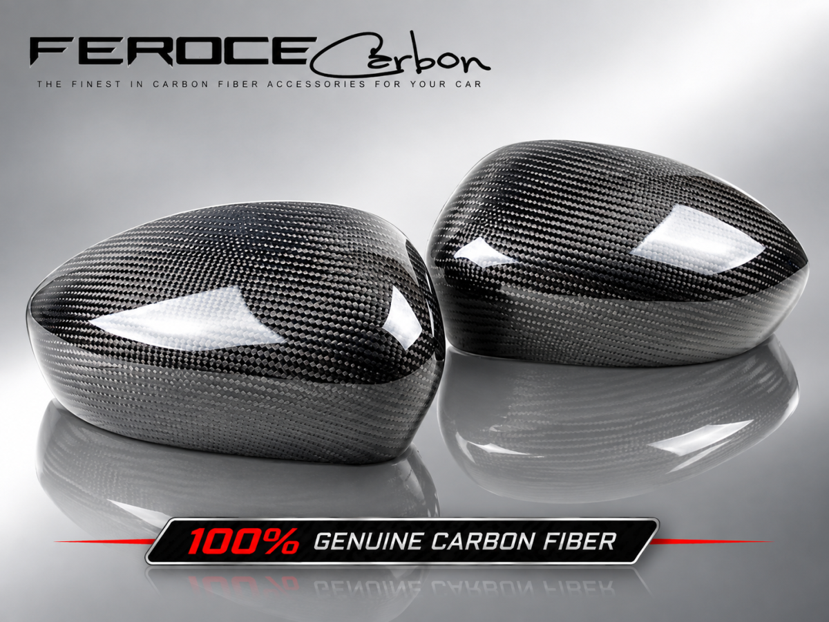 FIAT 500 Mirror Covers - Carbon Fiber - Feroce Carbon