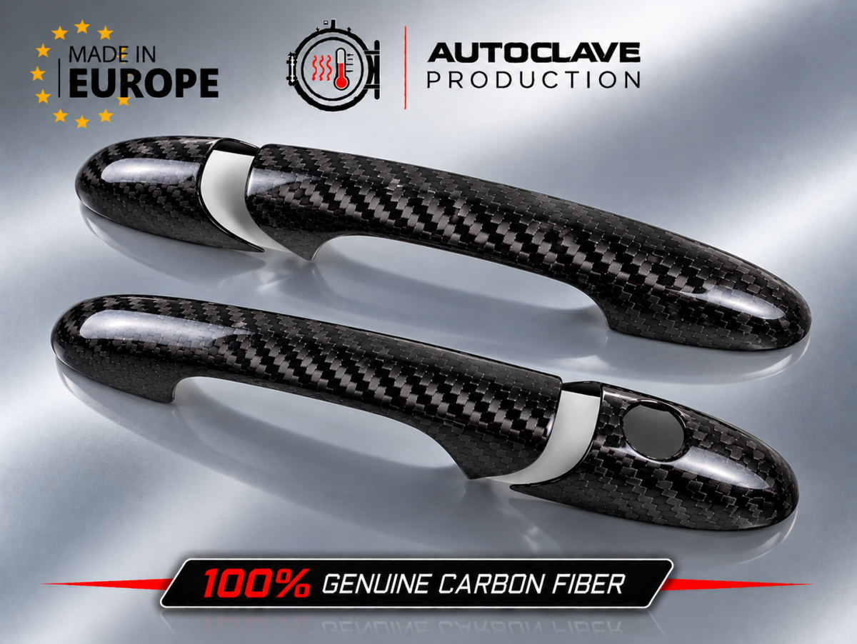 FIAT 500 Exterior Door Handle Kit - Carbon Fiber - Koshi Composites