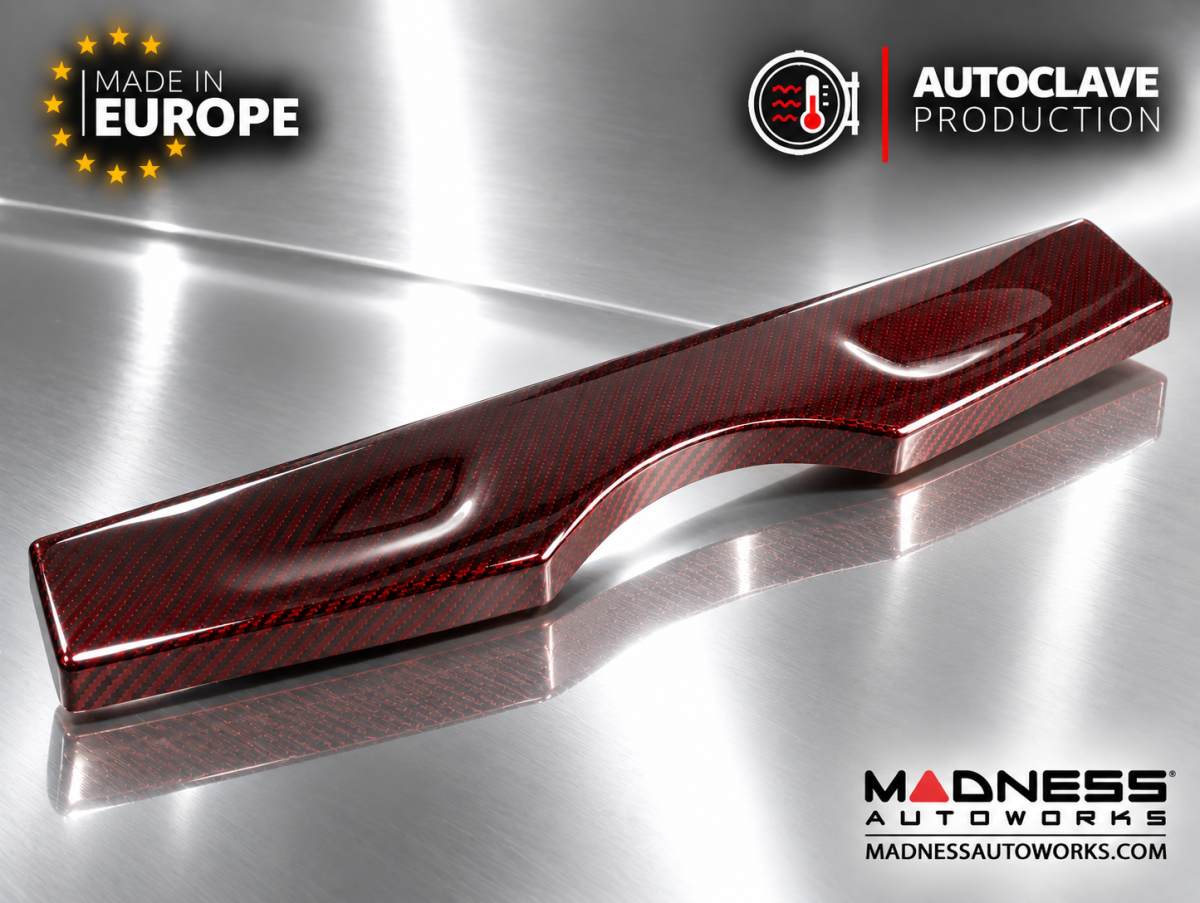 FIAT 500 Parcel Shelf - Carbon Fiber - Red Candy