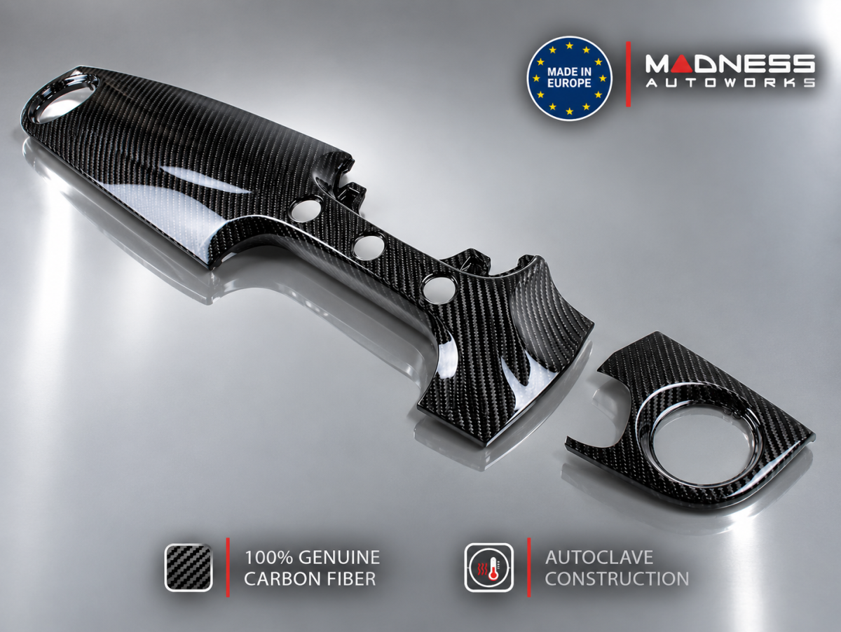 FIAT 500 Custom Dashboard - Carbon Fiber - RHD