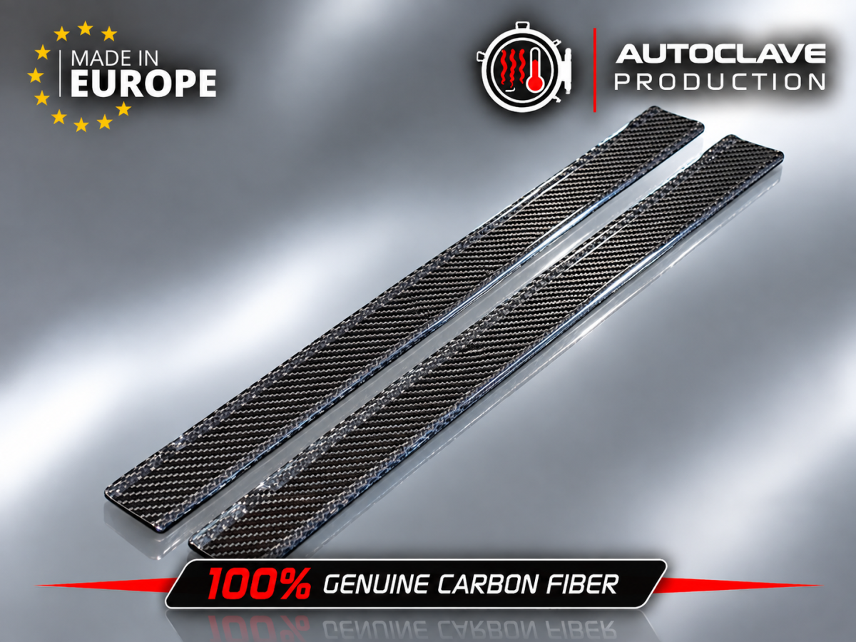 FIAT 500 Door Sills - Carbon Fiber 