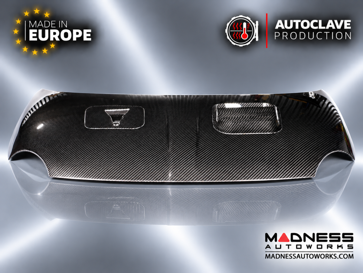FIAT 500 Hood - Carbon Fiber - w/ Vents