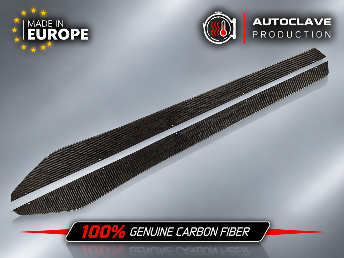 FIAT 500 Side Skirts - Carbon Fiber