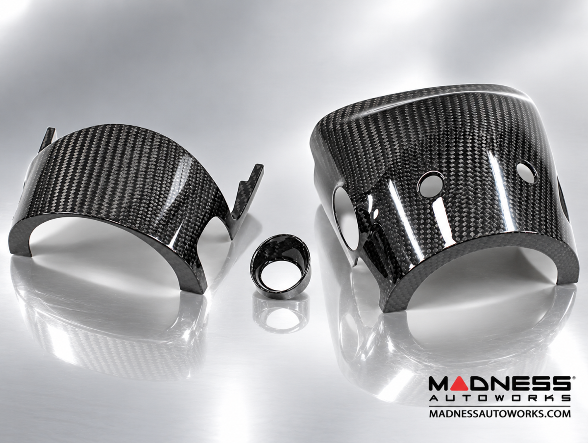FIAT 500 Steering Wheel Shroud - Carbon Fiber 