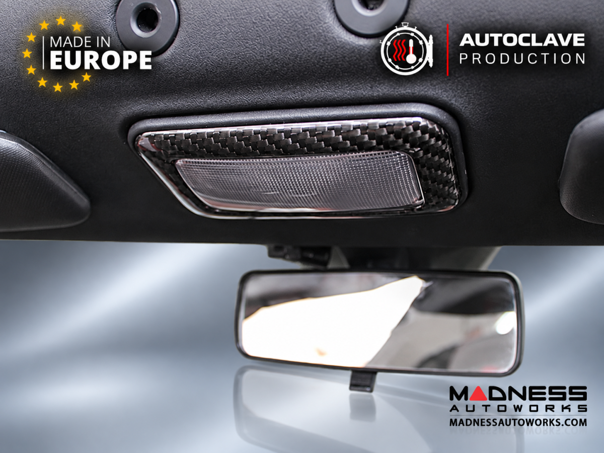 FIAT 500 Dome Light Frame Trim - Carbon Fiber - Koshi Composites