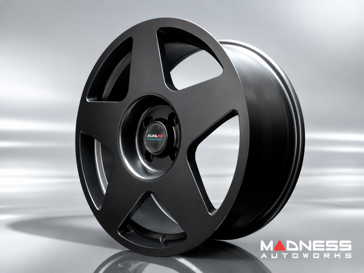 FIAT 500 Custom Wheels - KUHLFX - Pista - Satin Black - Set of 4 - 17"