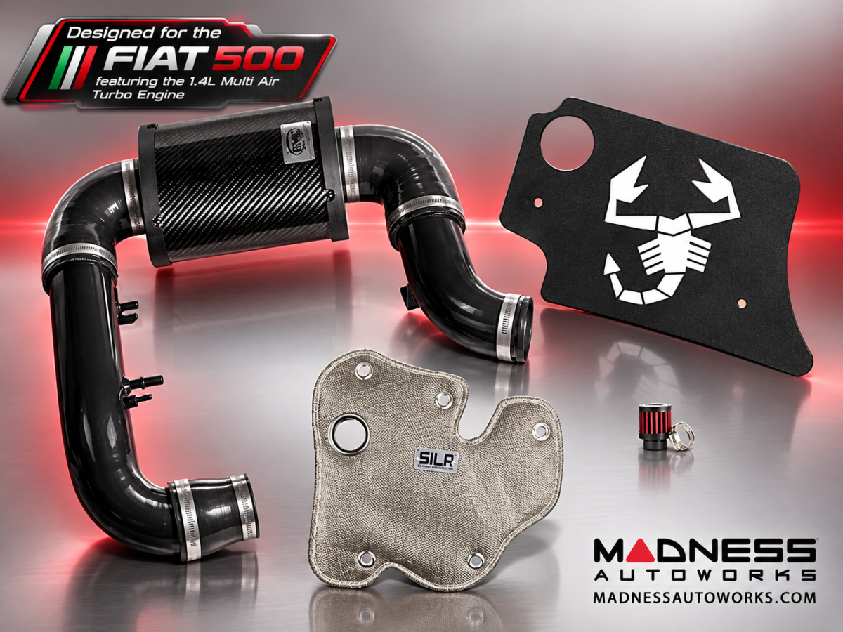 FIAT 500 MADNESS Induction Pack - 1.4L Multi Air Turbo - MAXFlow Intake + Engine Cover + Thermal Blanket