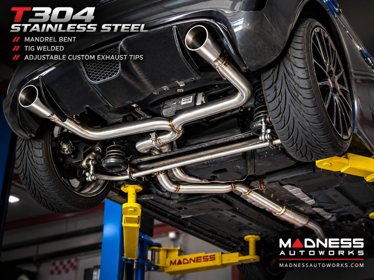 FIAT 500 Performance Exhaust - 1.4L Turbo - Cat-Back - MADNESS - Lusso 