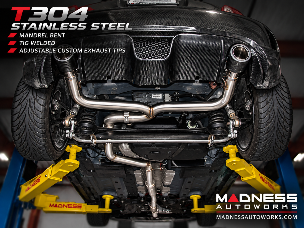 FIAT 500 Performance Exhaust - 1.4L Turbo - Cat-Back - MADNESS - Lusso 