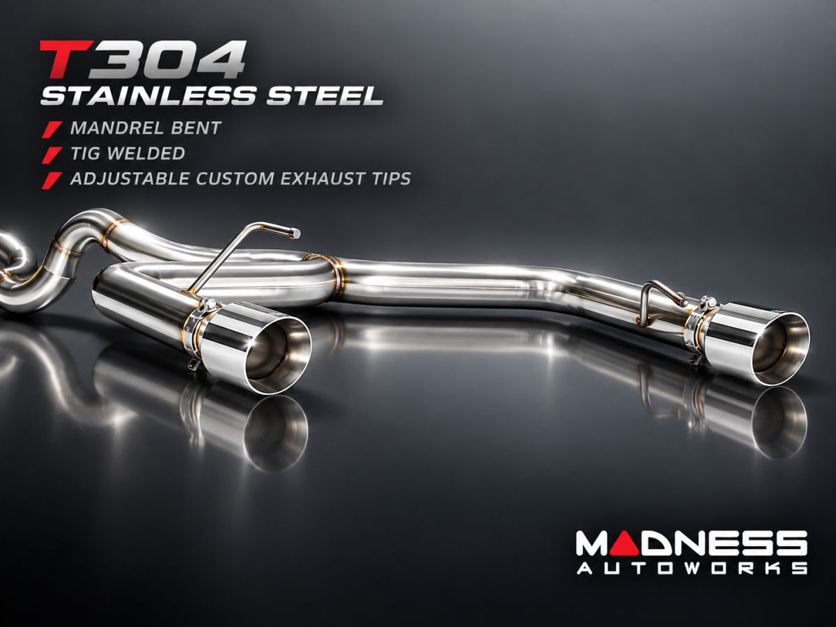 FIAT 500 Performance Exhaust - 1.4L Turbo - Cat Back - MADNESS - Monza 